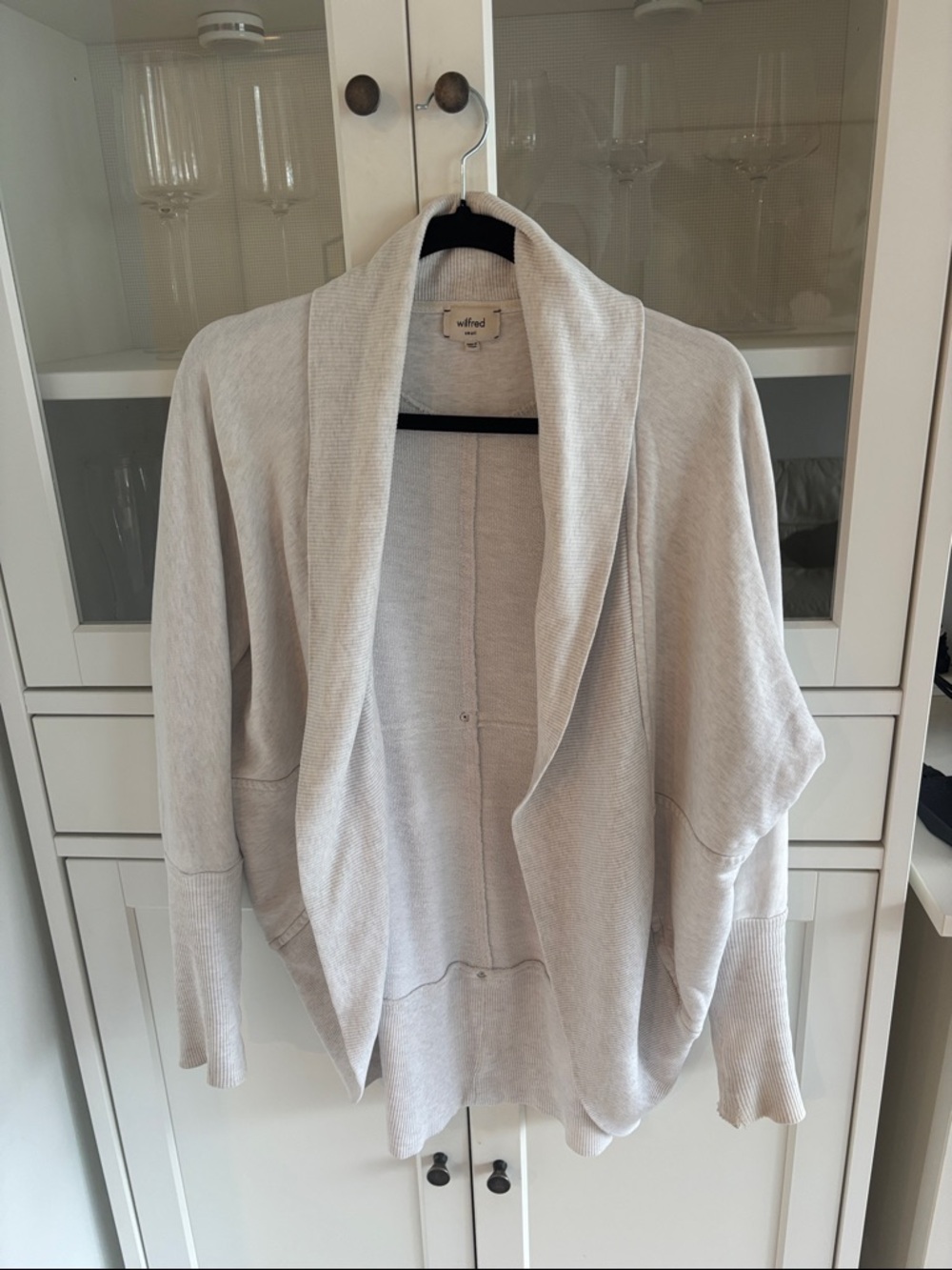 Wilfred Open-Front Draped Cardigan